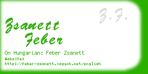zsanett feber business card